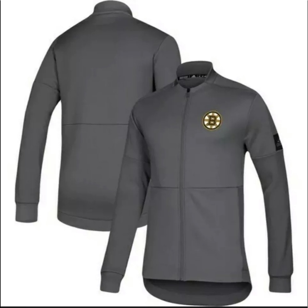 🆕 Adidas Game Mode Bomber Jacket Boston Bruins